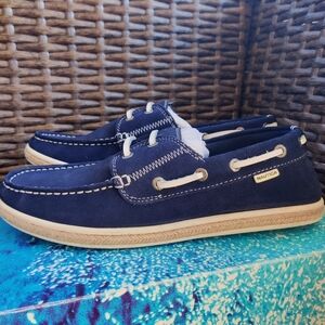 Náutica Suede Boat  shoe NM266F Color Navy/Blue